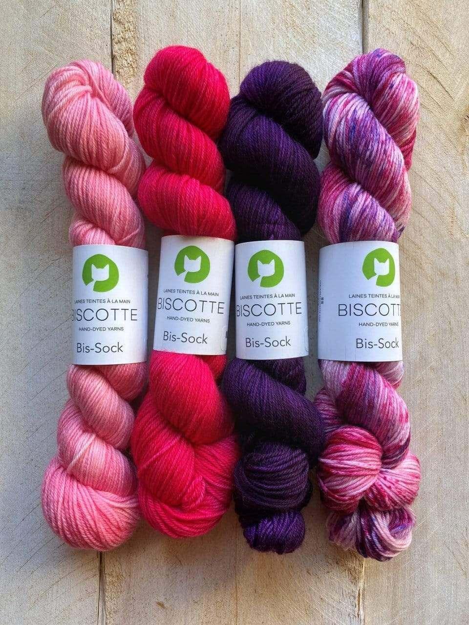 COULIS DE MÛRES ♥ knitting kit - Les Laines Biscotte Yarns