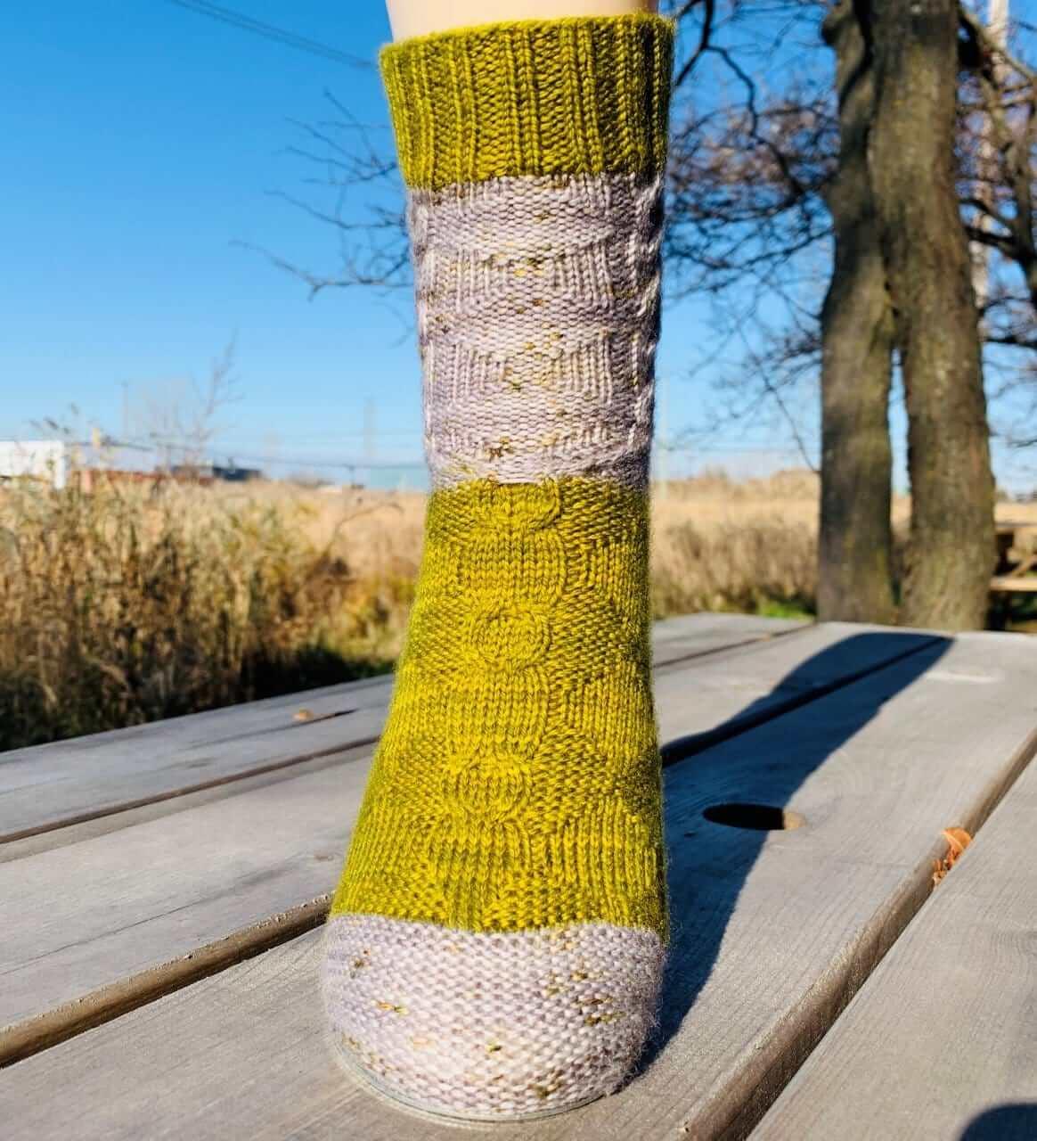 The Forester Free Knitting Socks Pattern