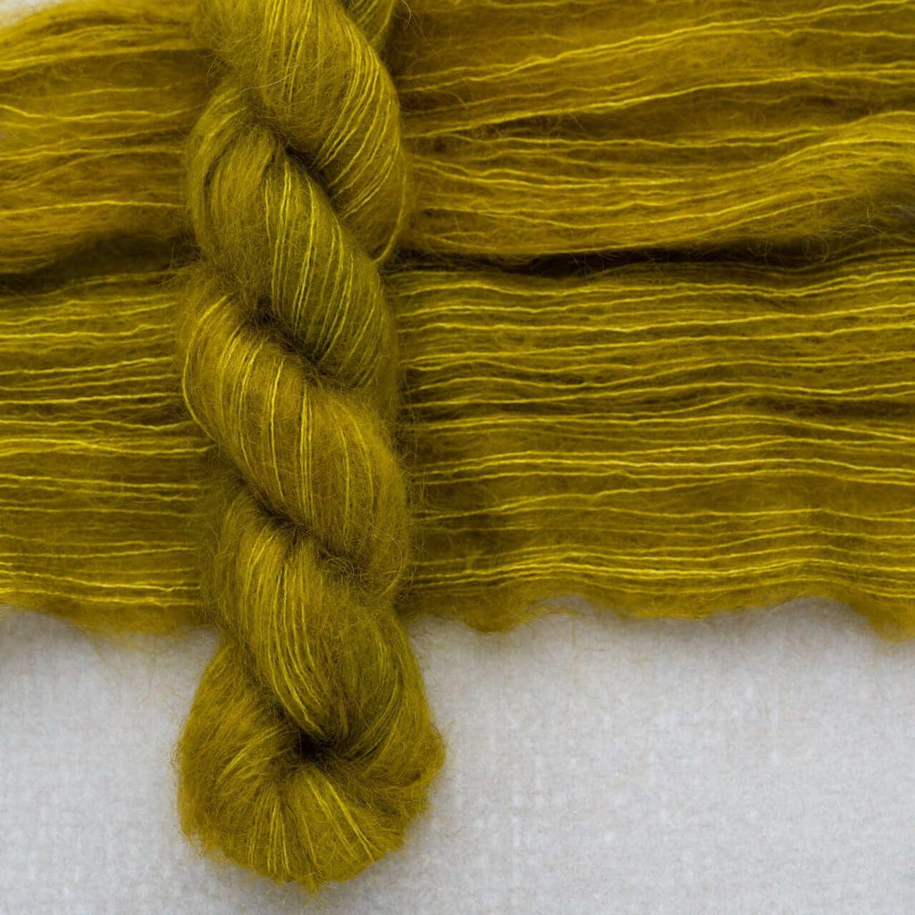 Hand-dyed yarn KID SILK ABSINTHE