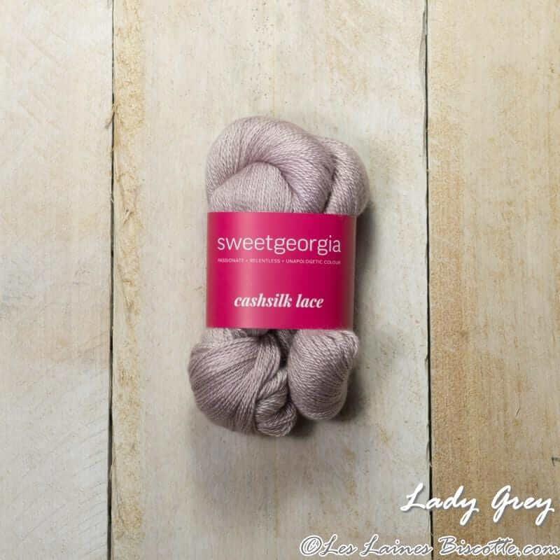 Sweet Georgia - CashSilk Lace - Color: Lady Grey