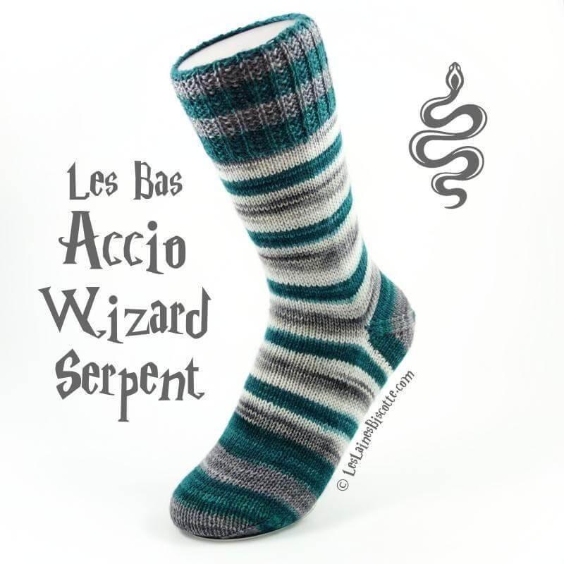 WIZARD SOCK KNITTING KIT - Yarn (2 X 50 gr) & Pattern - Les Laines Biscotte Yarns