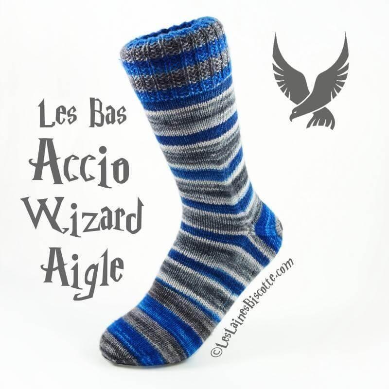 WIZARD SOCK KNITTING KIT - Yarn (2 X 50 gr) & Pattern - Les Laines Biscotte Yarns