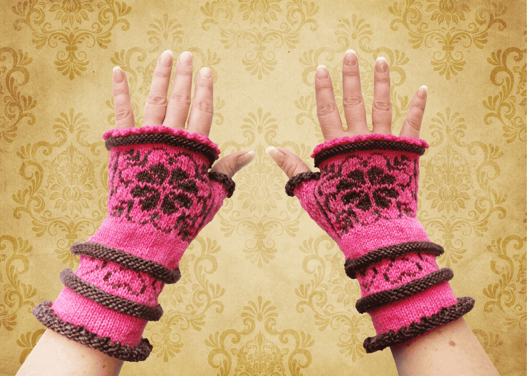 Juliette's Mittens Wrist warmer knitting pattern