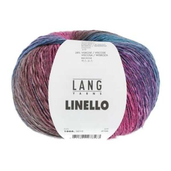 Lang Yarns - Linello - Color: # 09 - Macaron, # 15 - Mountain, # 52 - Lily Pad, # 54 - Tropic, # 55 - Hurricane, # 115 - Patina