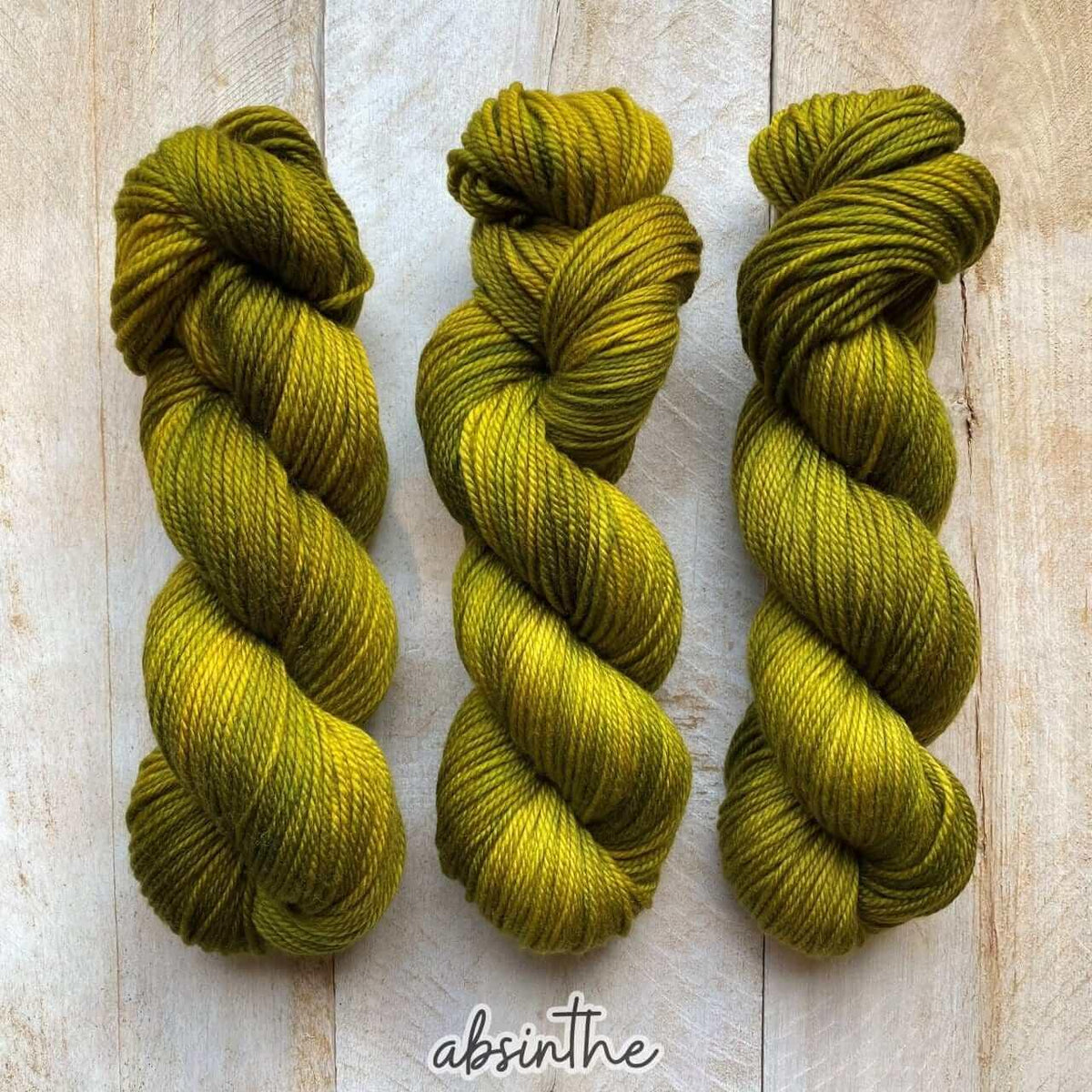 Hand-dyed yarn MERINO WORSTED ABSINTHE