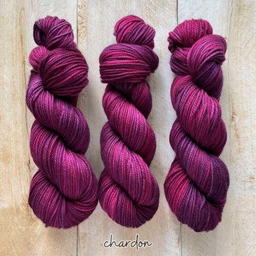 Hand-dyed yarn MERINO WORSTED CHARDON