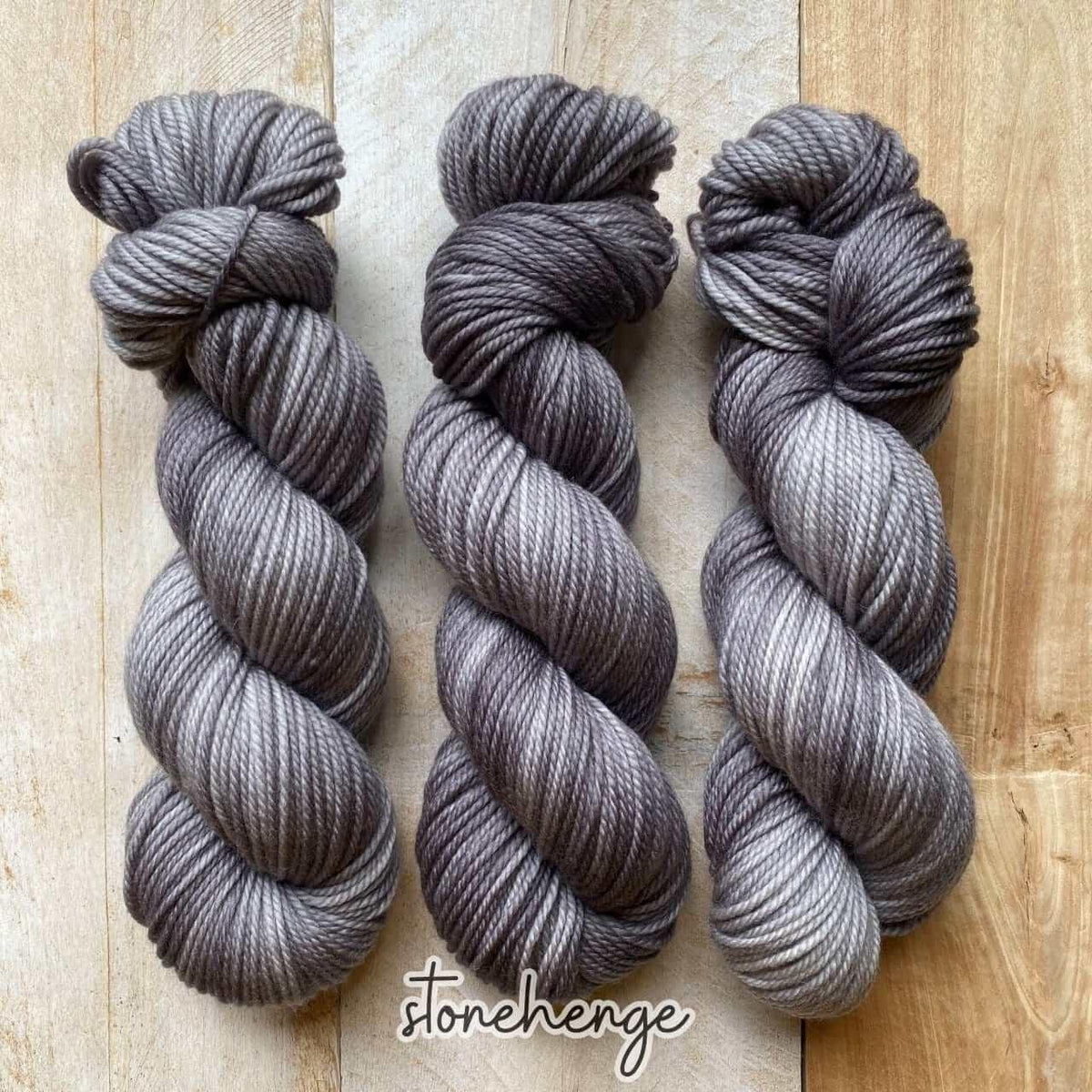 Hand-dyed yarn MERINO WORSTED STONEHENGE