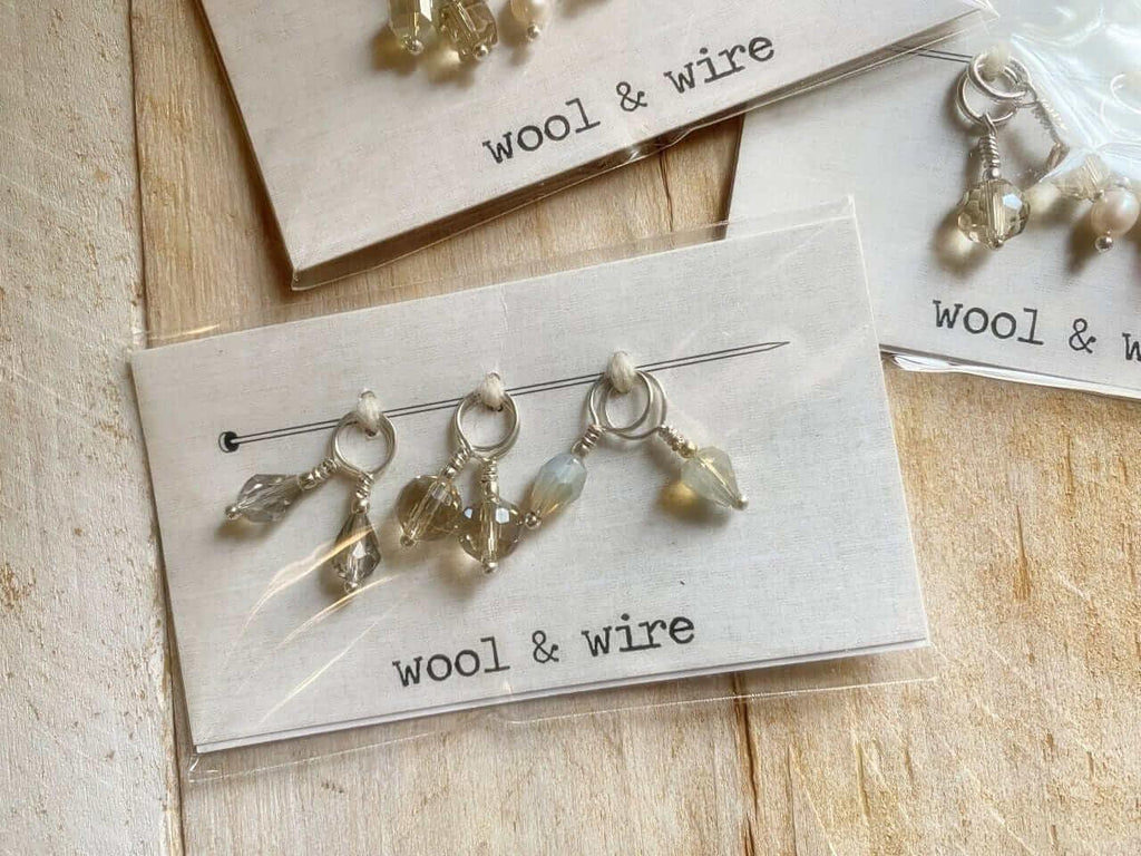 Wool & Wire - Mini Stitch Markers - Les Laines Biscotte Yarns