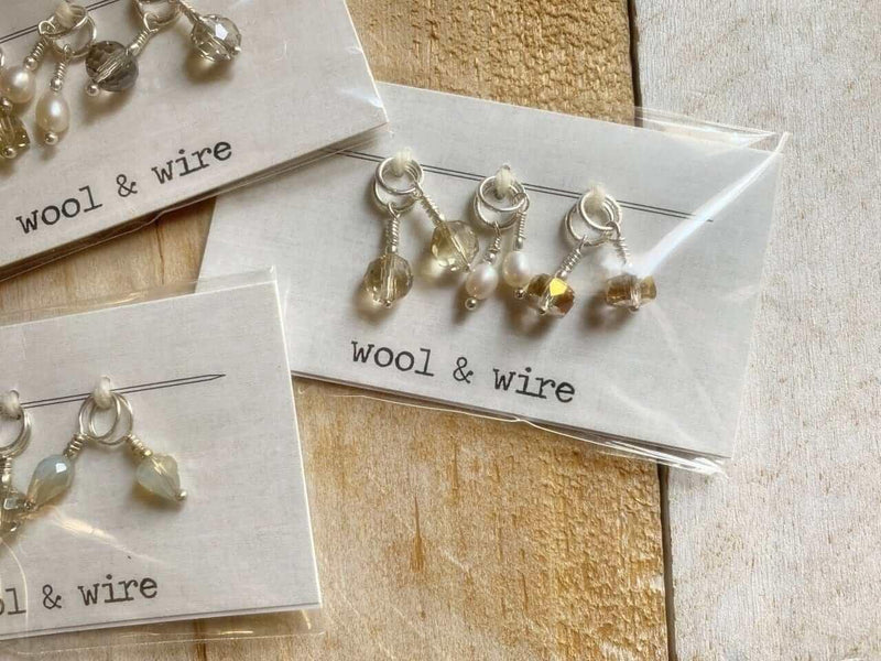 Wool & Wire - Mini Stitch Markers - Les Laines Biscotte Yarns