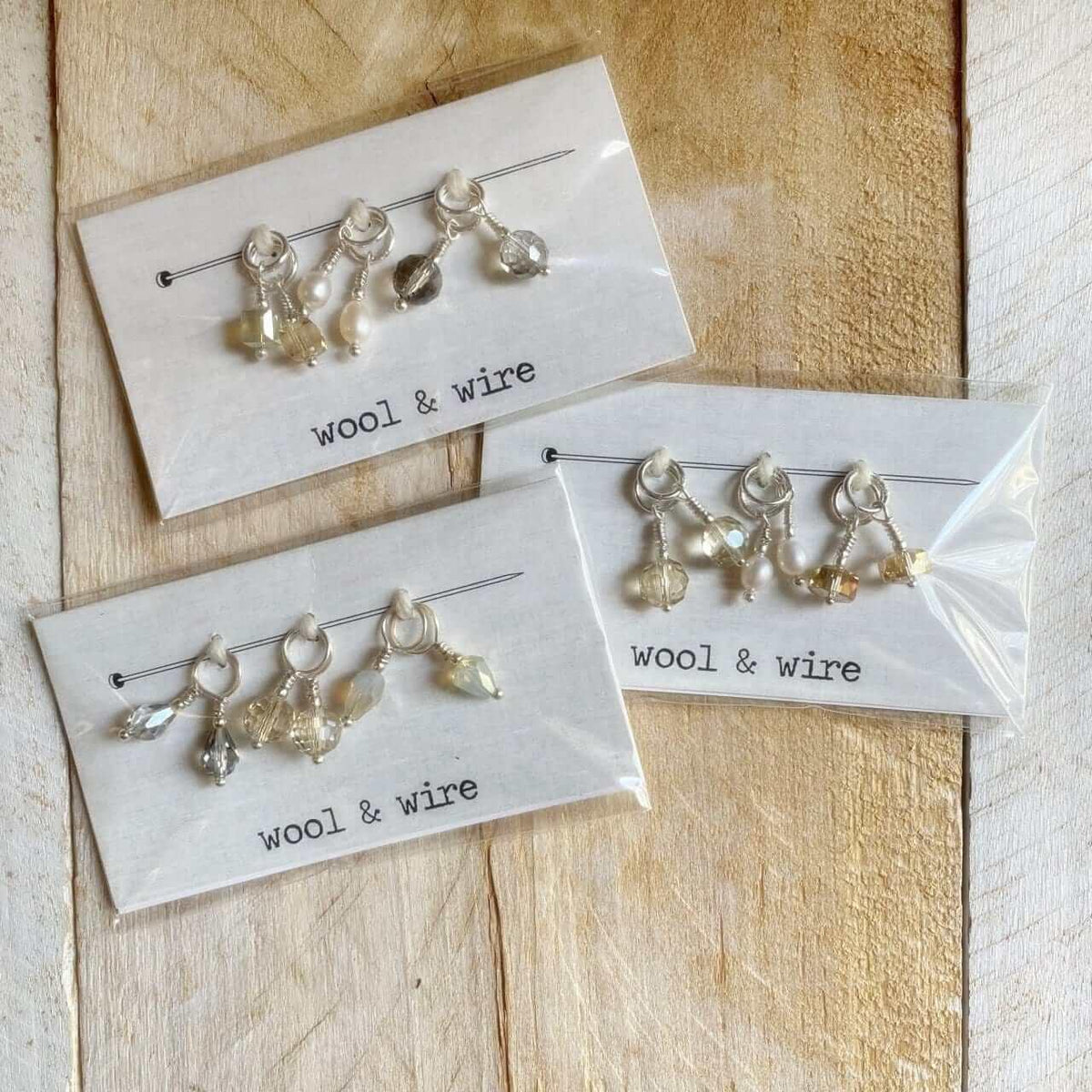 Wool & Wire - Mini Stitch Markers - Les Laines Biscotte Yarns