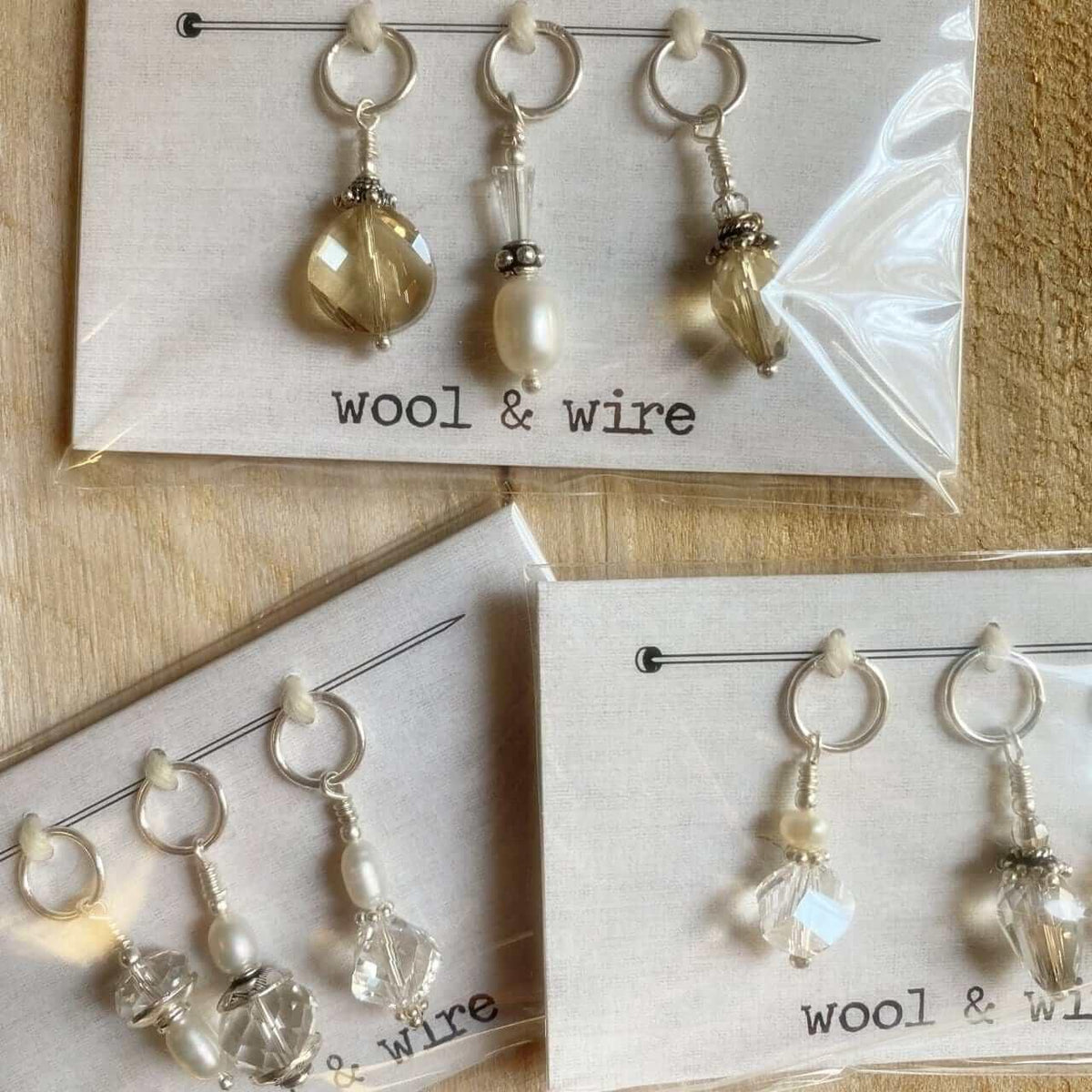 Wool & Wire - Regular Stitch Markers - Les Laines Biscotte Yarns