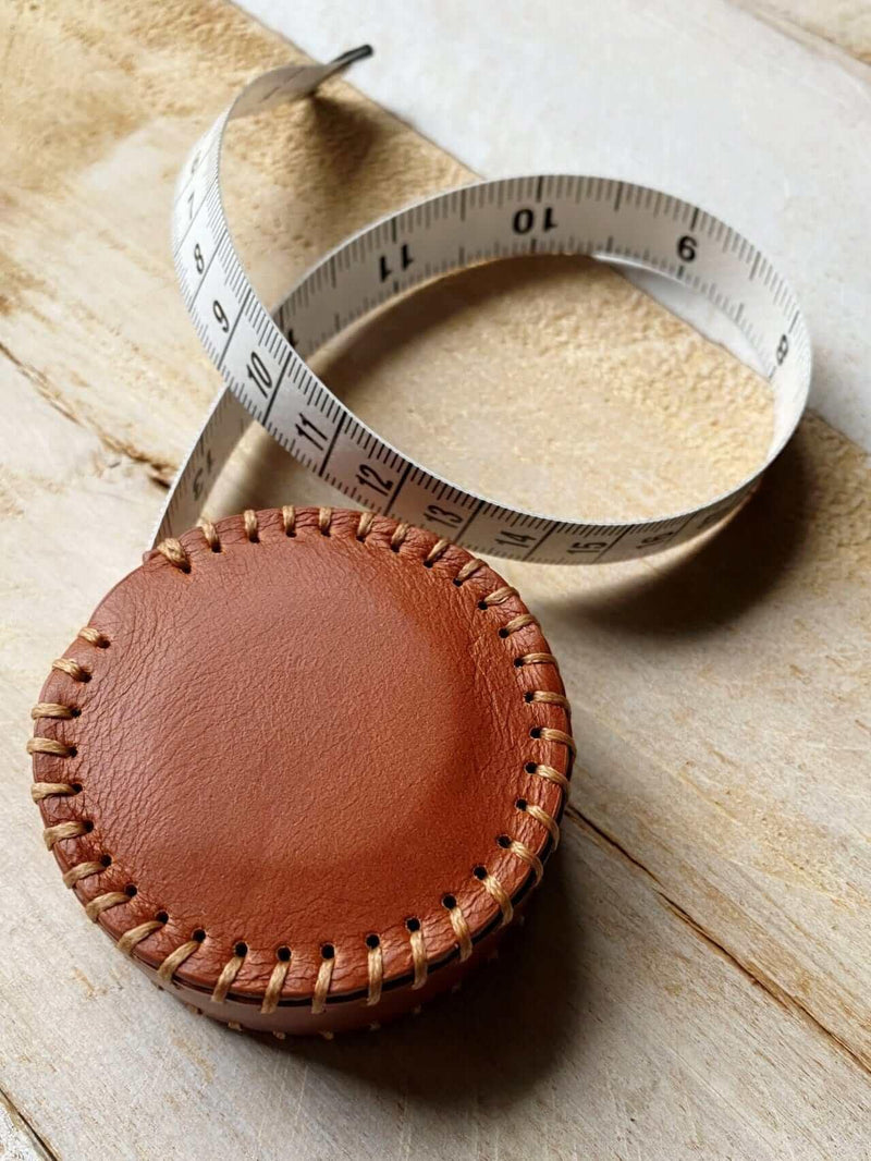 NNK Press Leather Tape Measure - Les Laines Biscotte Yarns