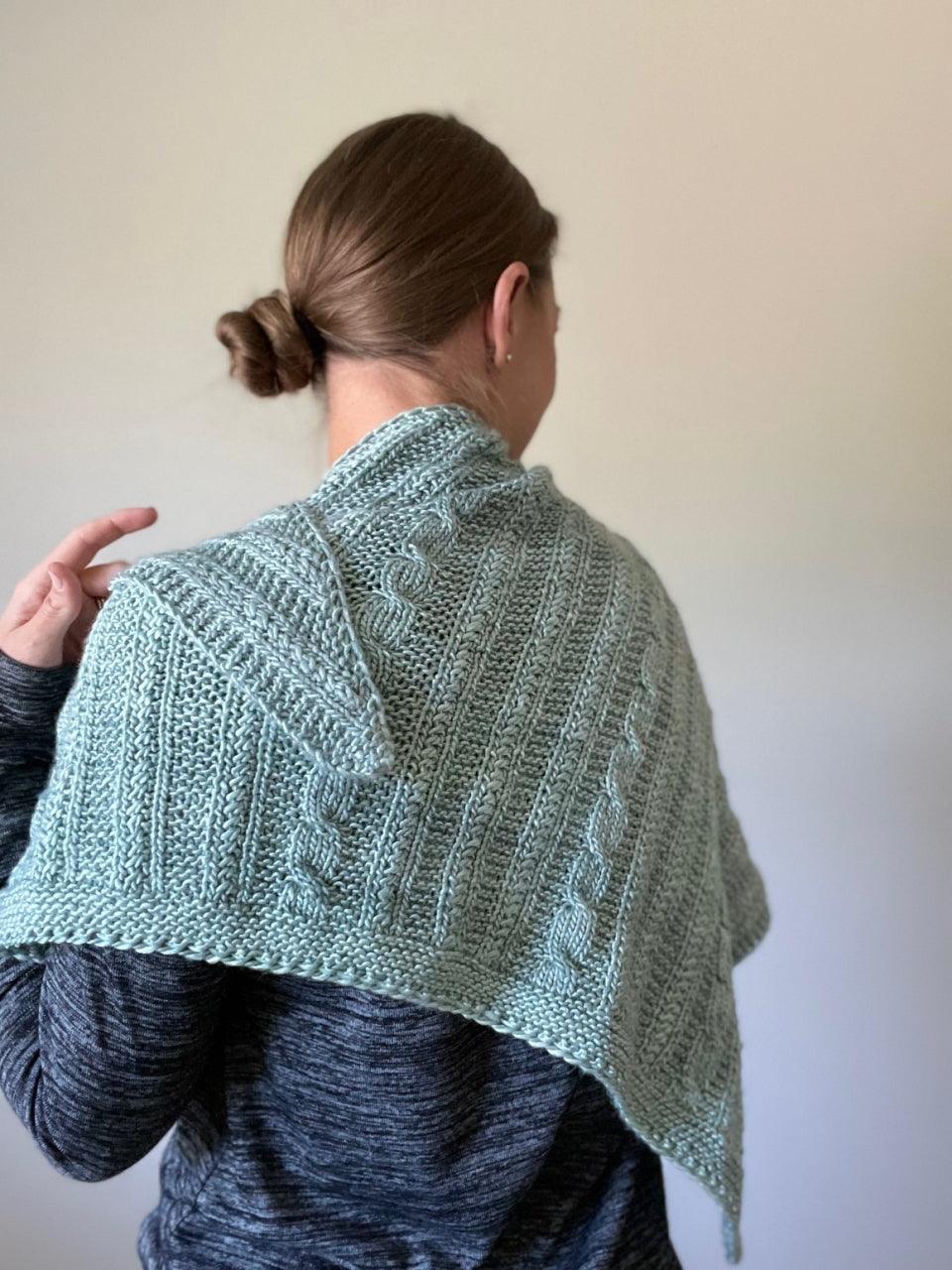 Nouvelle Twist Shawl Pattern - Les Laines Biscotte Yarns