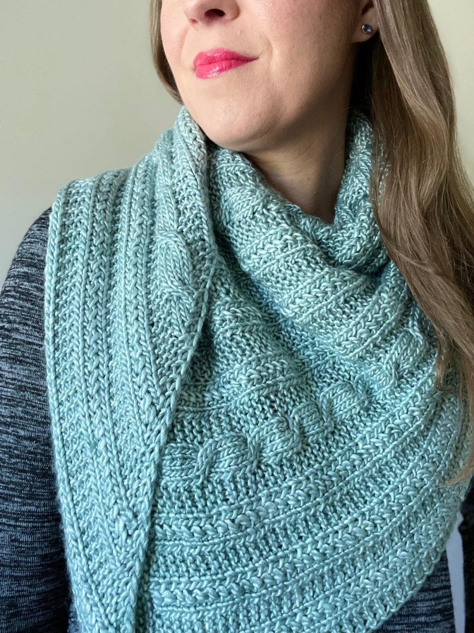 Nouvelle Twist Shawl Pattern - Les Laines Biscotte Yarns