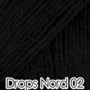 毛糸 Drops NORD ドロップス ノード 黒 11玉新品-