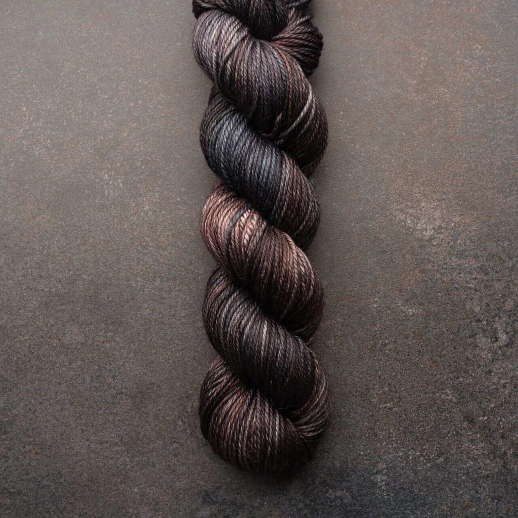 Hand-dyed yarn DK PURE BLUEBERRY FIELD DK weight yarn