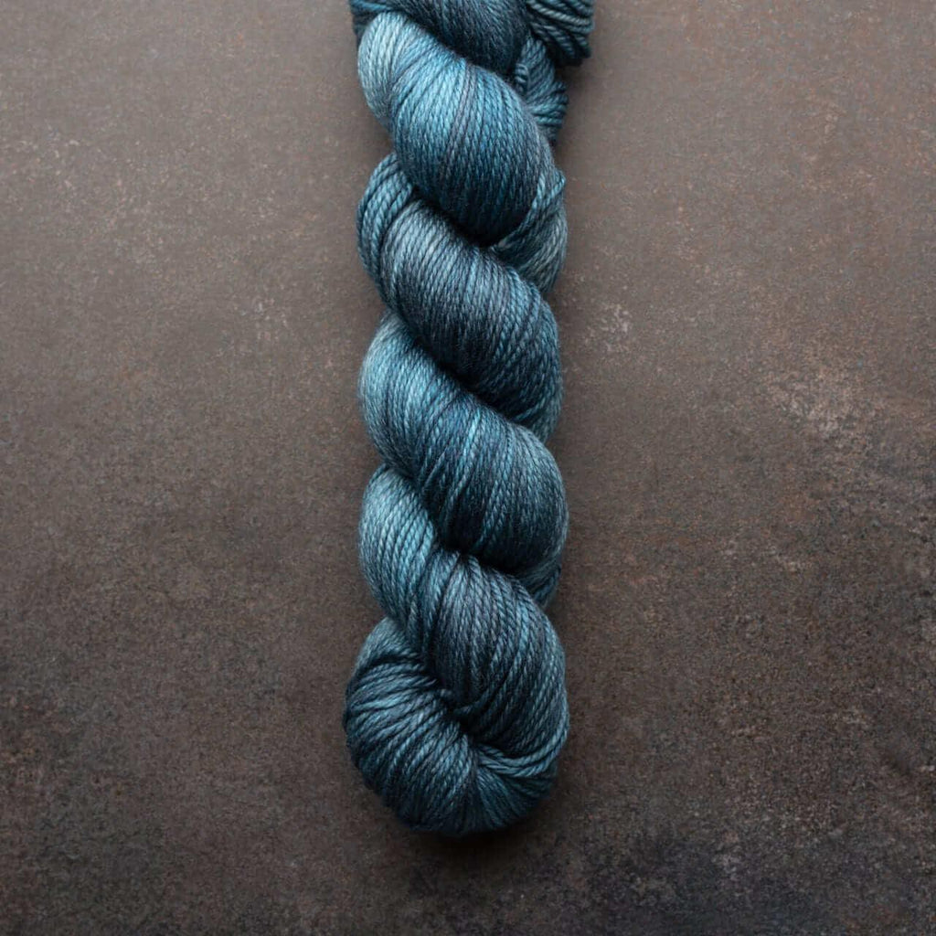 Hand-dyed yarn DK PURE GILLES BLUES DK weight yarn