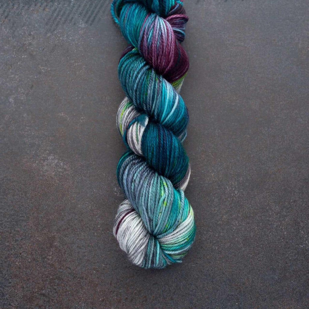 Hand-dyed yarn DK PURE AURORE BORÉALE DK weight yarn