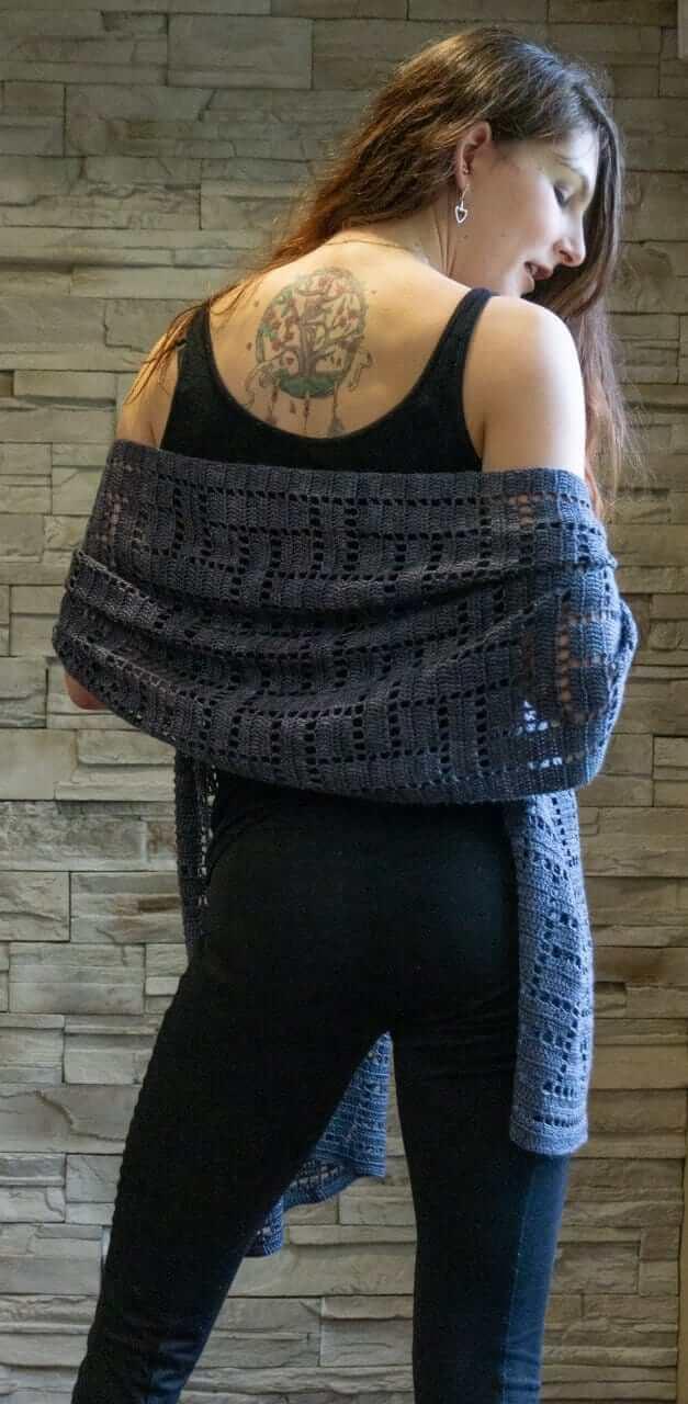 Plain Weave ♥ Crochet Shawl Pattern