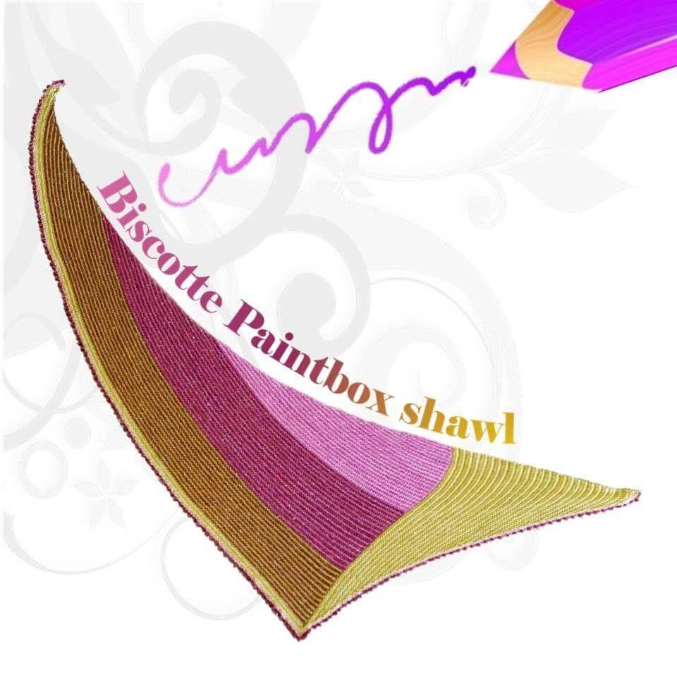Shawl pattern "Paintbox"