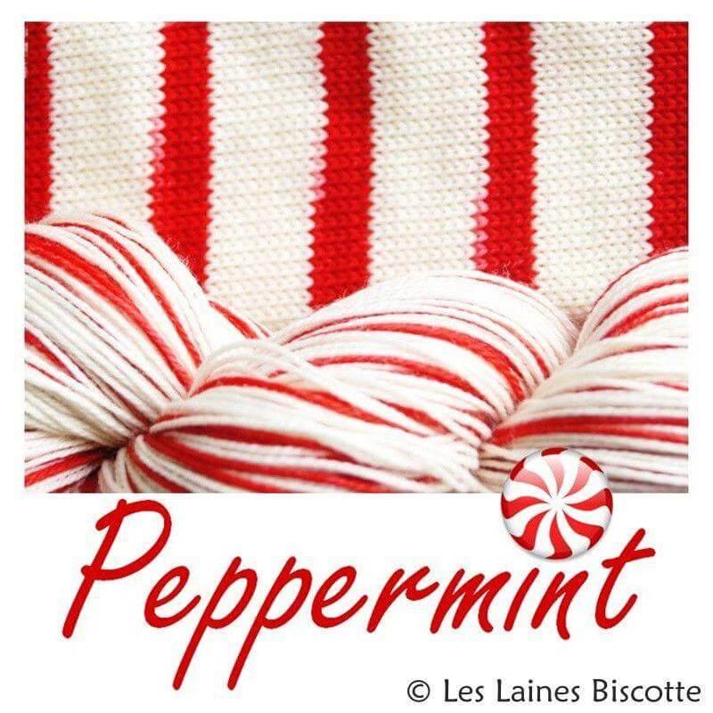 Self-Striping Sock Yarn - BIS-SOCK PEPPERMINT