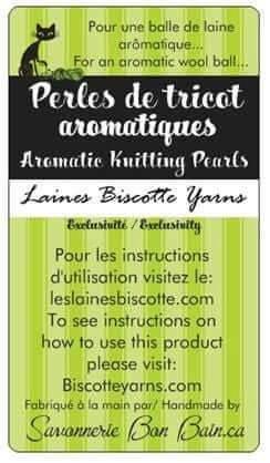 Aromatic Knitting Pearls - various fragrances - Les Laines Biscotte Yarns