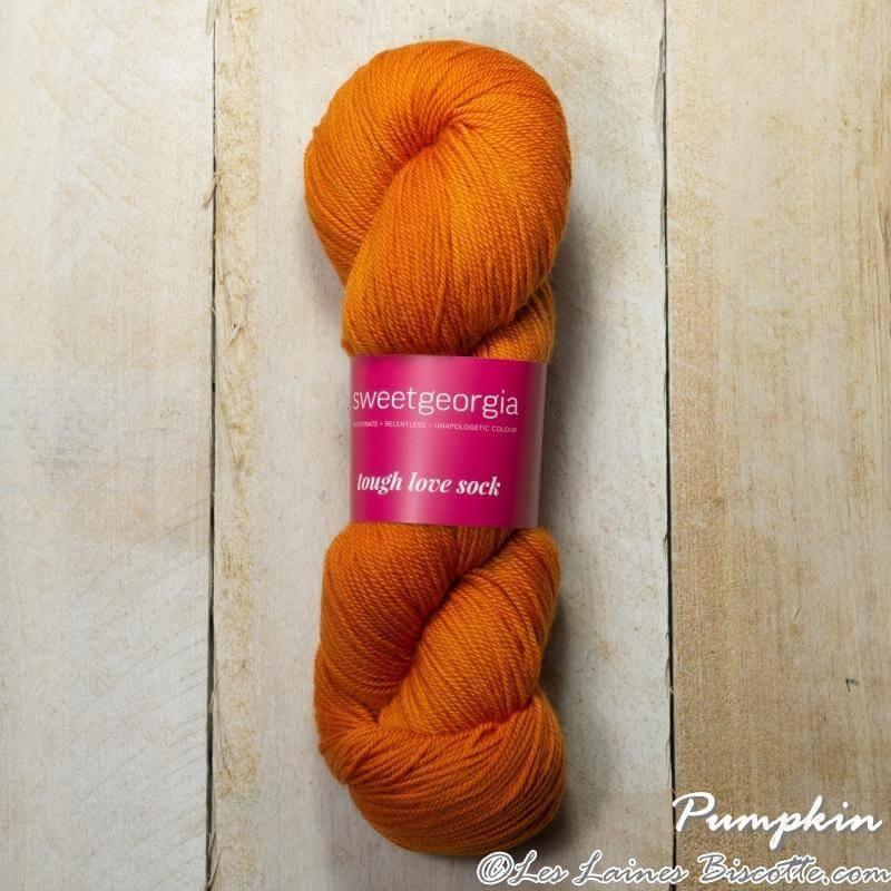 Sweet Georgia - Tough Love Sock - Color: Pumpkin