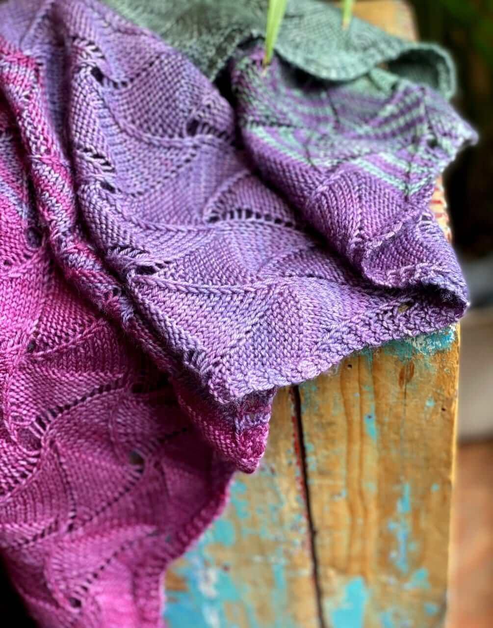 Rolling On The River Shawl Pattern