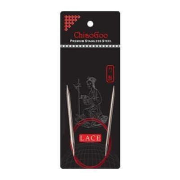 ChiaoGoo Red Lace Circular Knitting Needles 47" (120cm) - Les Laines Biscotte Yarns