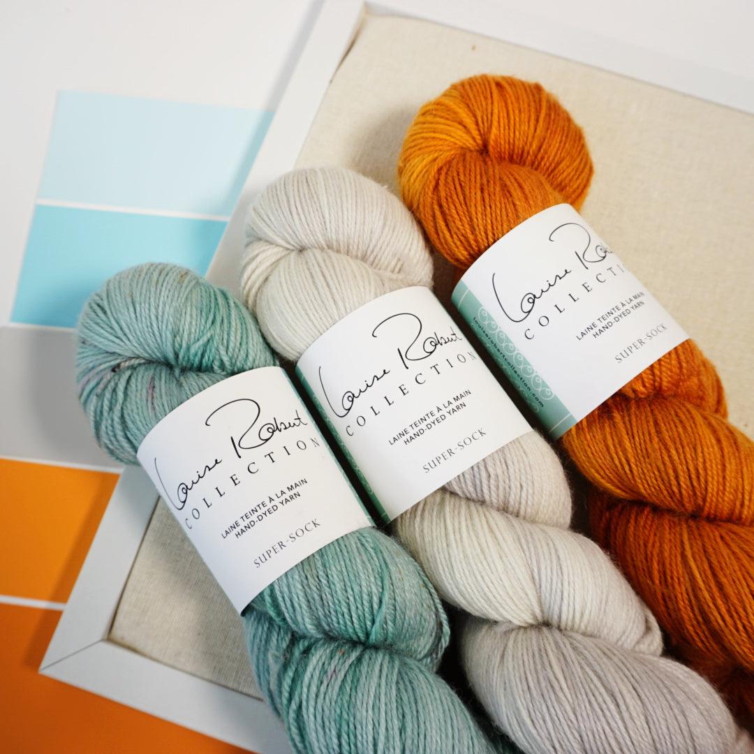 Sedona Sunrise Wrap | Knitting Kit - Les Laines Biscotte Yarns