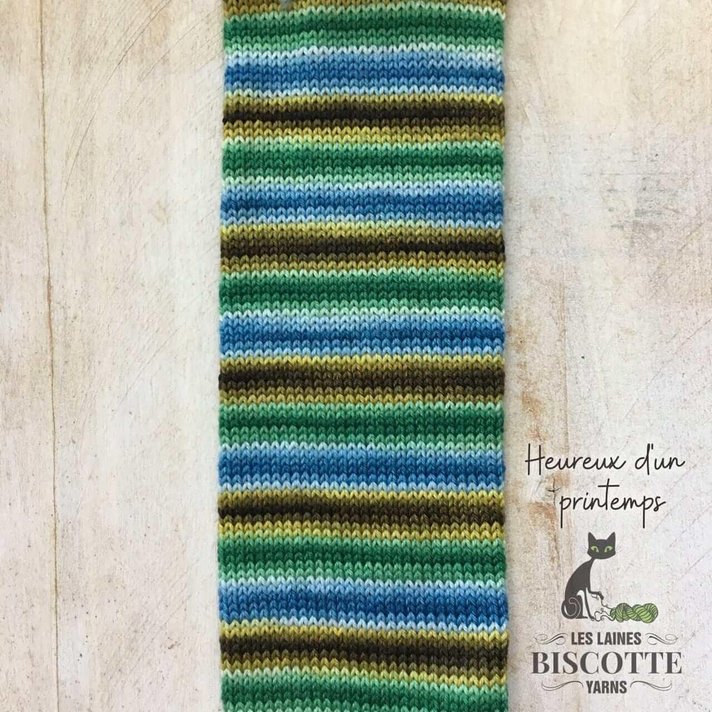 Self-Striping Sock Yarn - BIS-SOCK HEUREUX D'UN PRINTEMPS