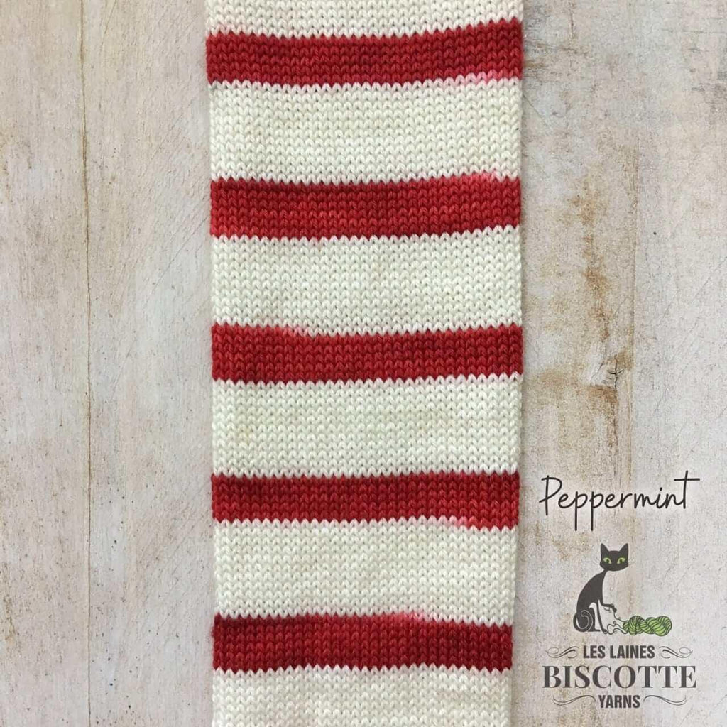 Self-Striping Sock Yarn - BIS-SOCK PEPPERMINT