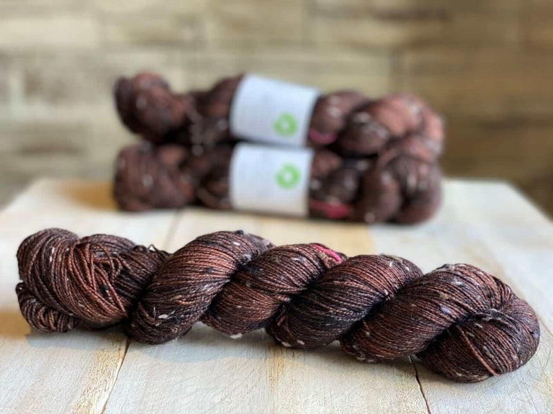 Fingering tweed yarn SIRIUS CHOCOLAT