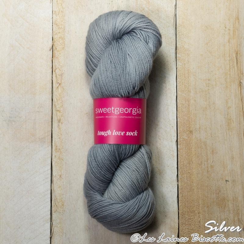 Sweet Georgia - Tough Love Sock - Color: Silver