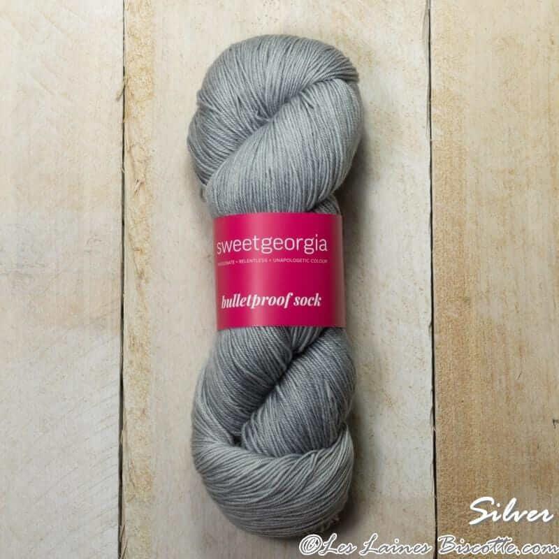 Sweet Georgia - Bulletproof Sock - Color: Silver