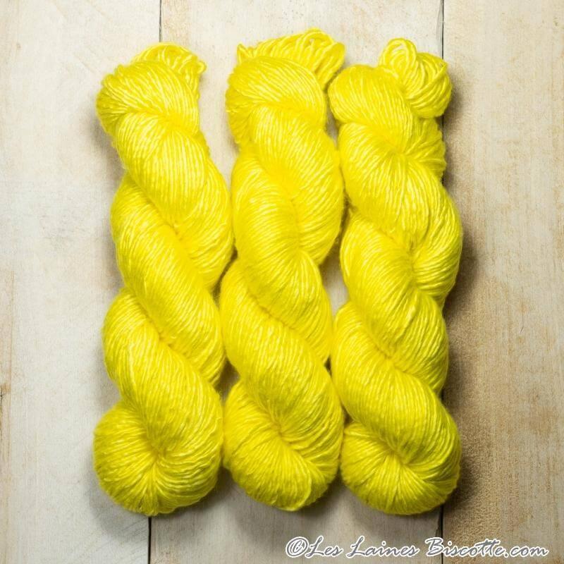 Merino & silk hand-dyed yarn ALBUS SOLEIL