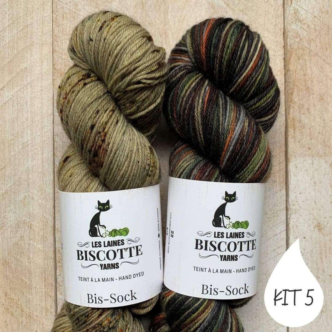 Stitch Surfer Socks NEW Knitting Kits - Les Laines Biscotte Yarns