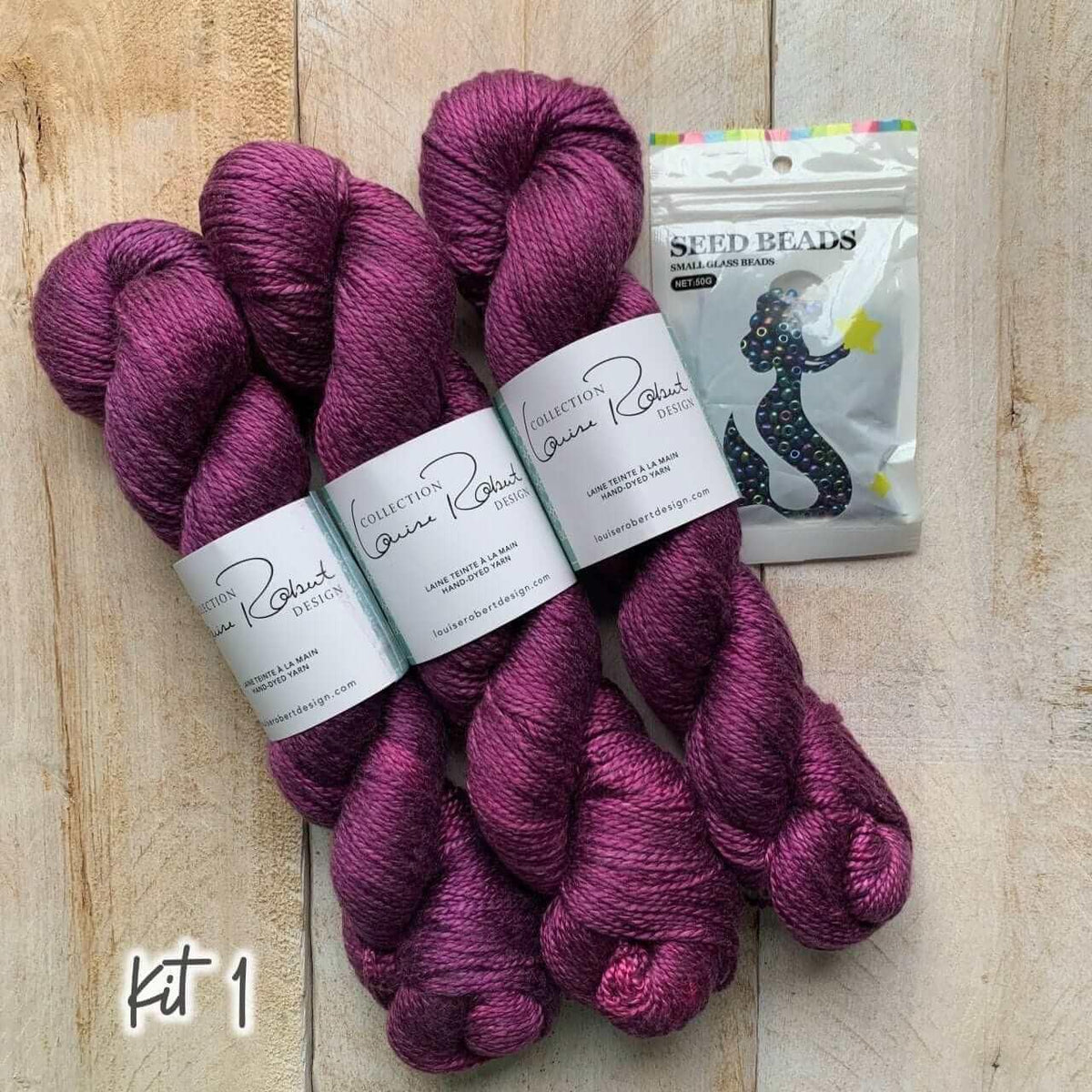 Summer Butterflies Shawl Knitting kits - Les Laines Biscotte Yarns