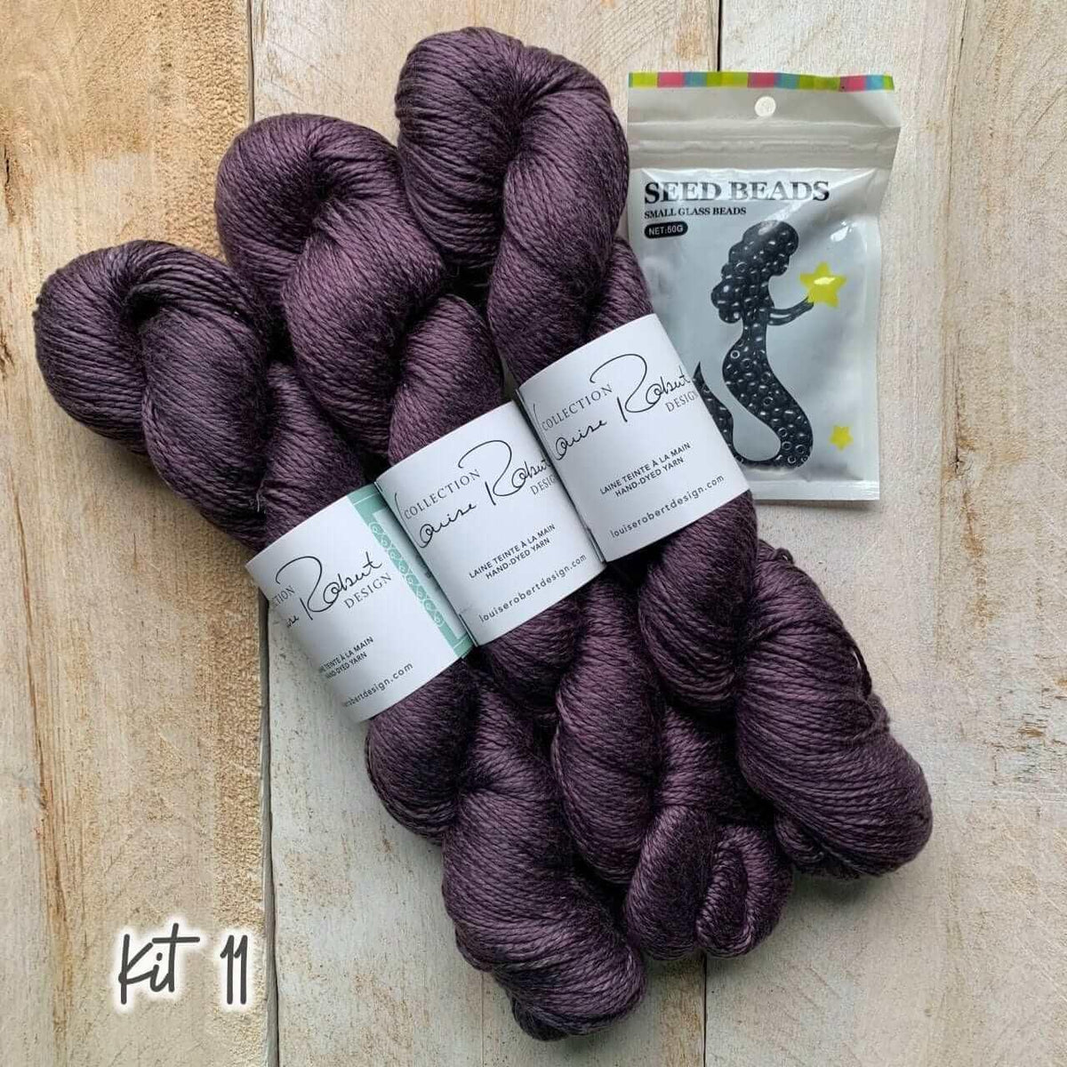 Summer Butterflies Shawl Knitting kits - Les Laines Biscotte Yarns