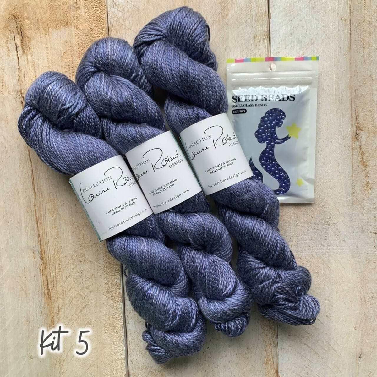 Summer Butterflies Shawl Knitting kits - Les Laines Biscotte Yarns