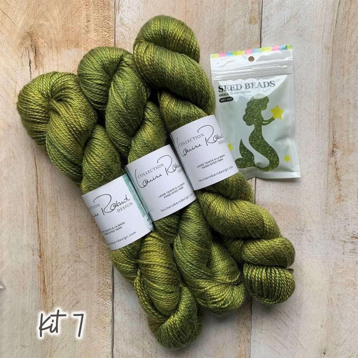 Summer Butterflies Shawl Knitting kits - Les Laines Biscotte Yarns