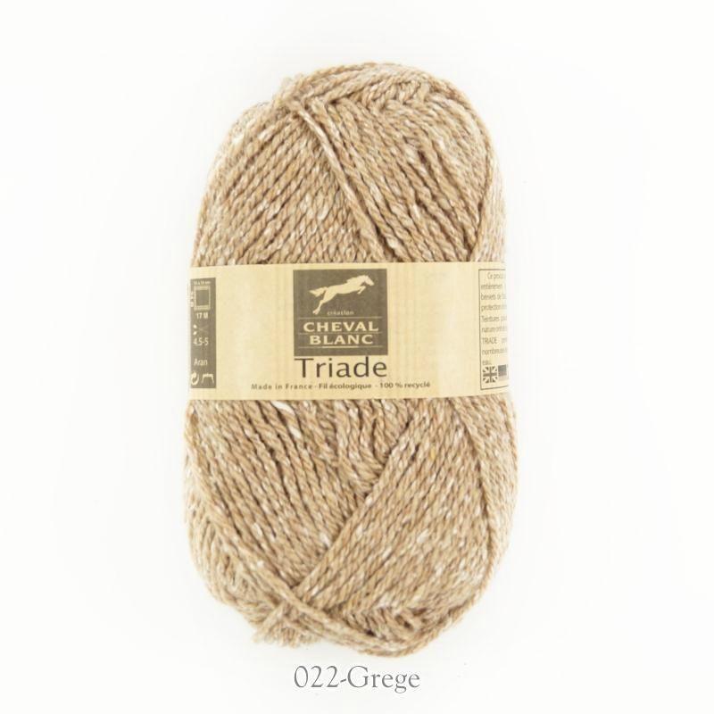 Laines Cheval Blanc - Triade - Color: Triade - 022 GRÈGE