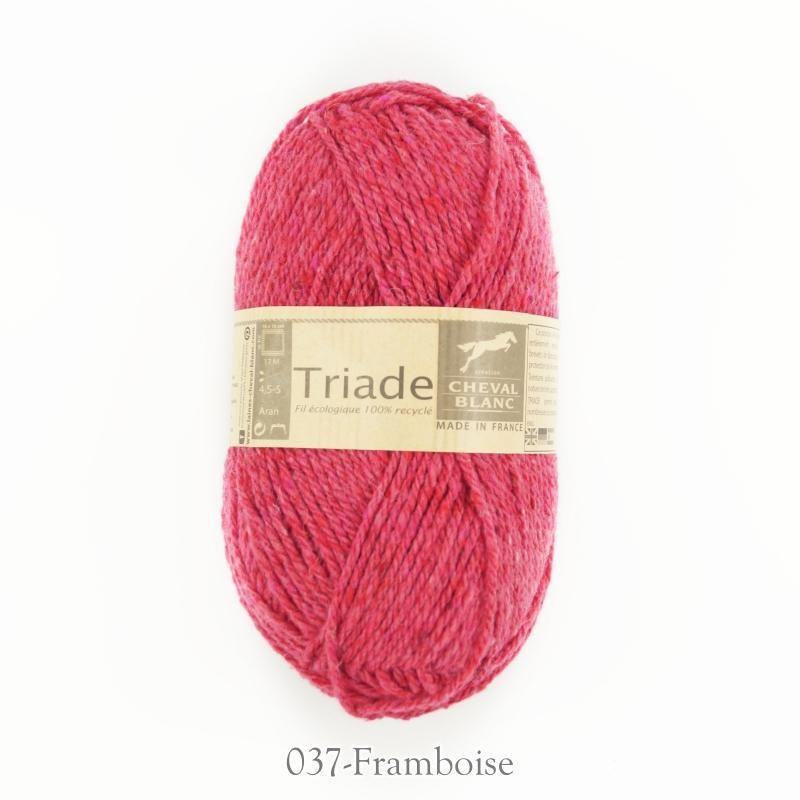 Laines Cheval Blanc - Triade - Color: Triade - 037 FRAMBOISE (Disc)