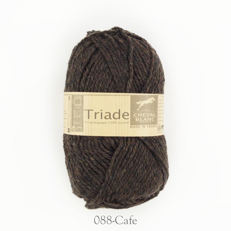 Laines Cheval Blanc - Triade - Color: Triade - 088 CAFÉ (Disc)