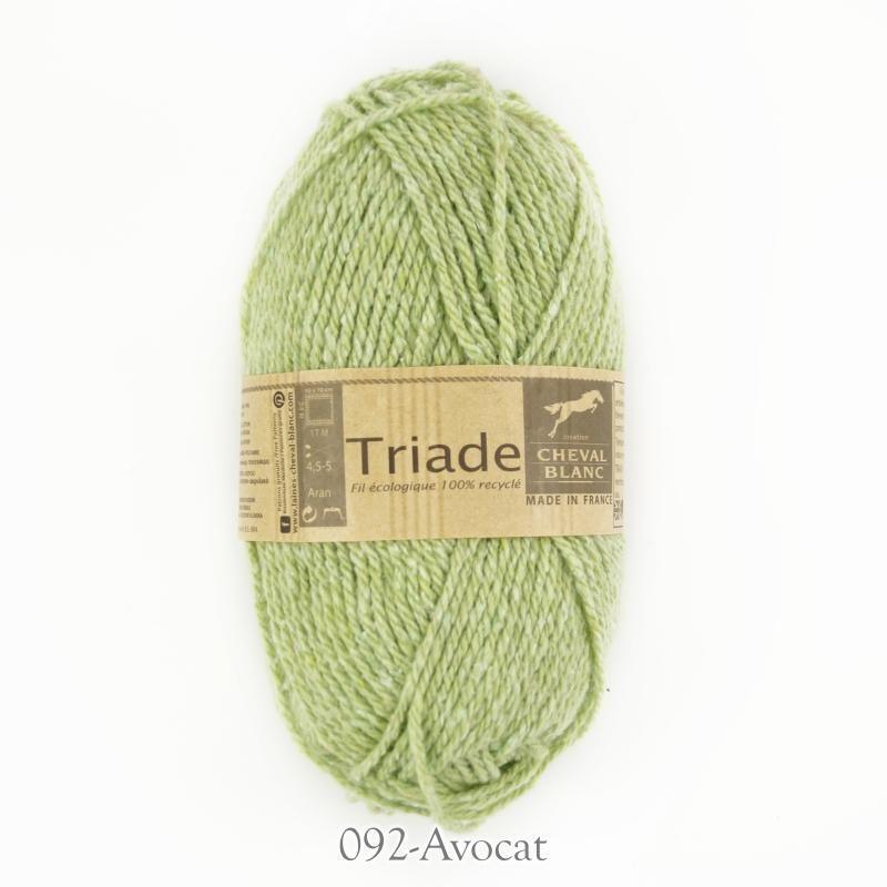 Laines Cheval Blanc - Triade - Color: Triade - 092 AVOCAT (Disc)