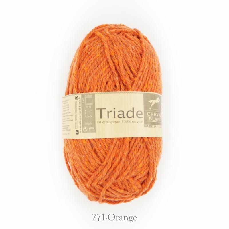 Laines Cheval Blanc - Triade - Color: Triade - 271 ORANGE (Disc)