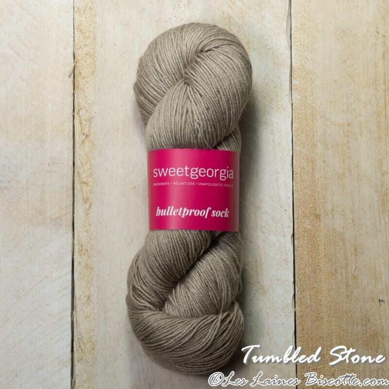 Sweet Georgia - Bulletproof Sock - Color: Tumbled Stone