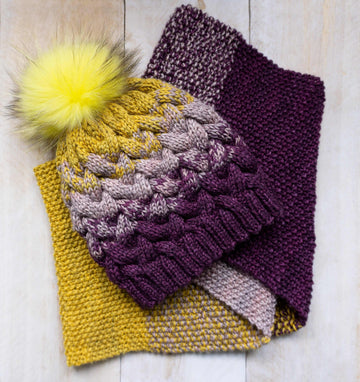 Brin de Folie Matching Hat & Scarf Knitting Patterns