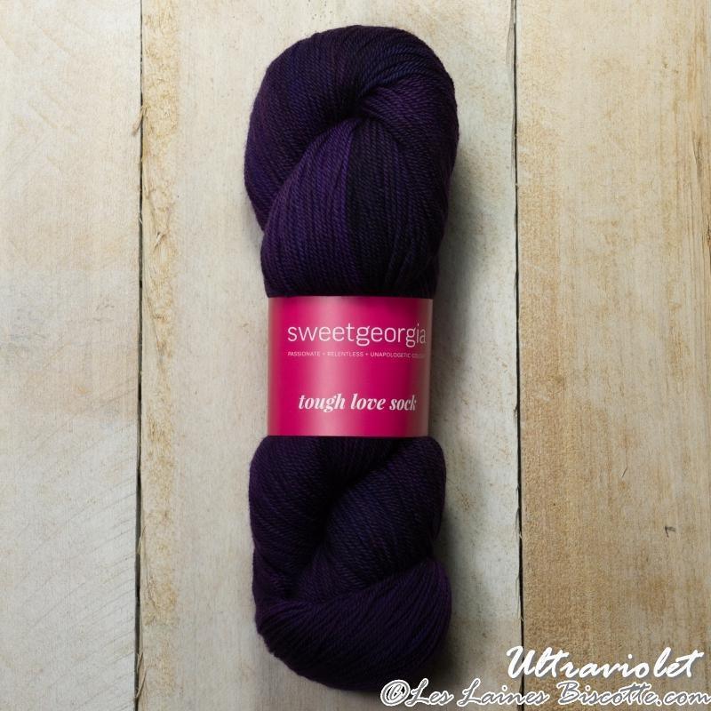 Sweet Georgia - Tough Love Sock - Color: Ultraviolet