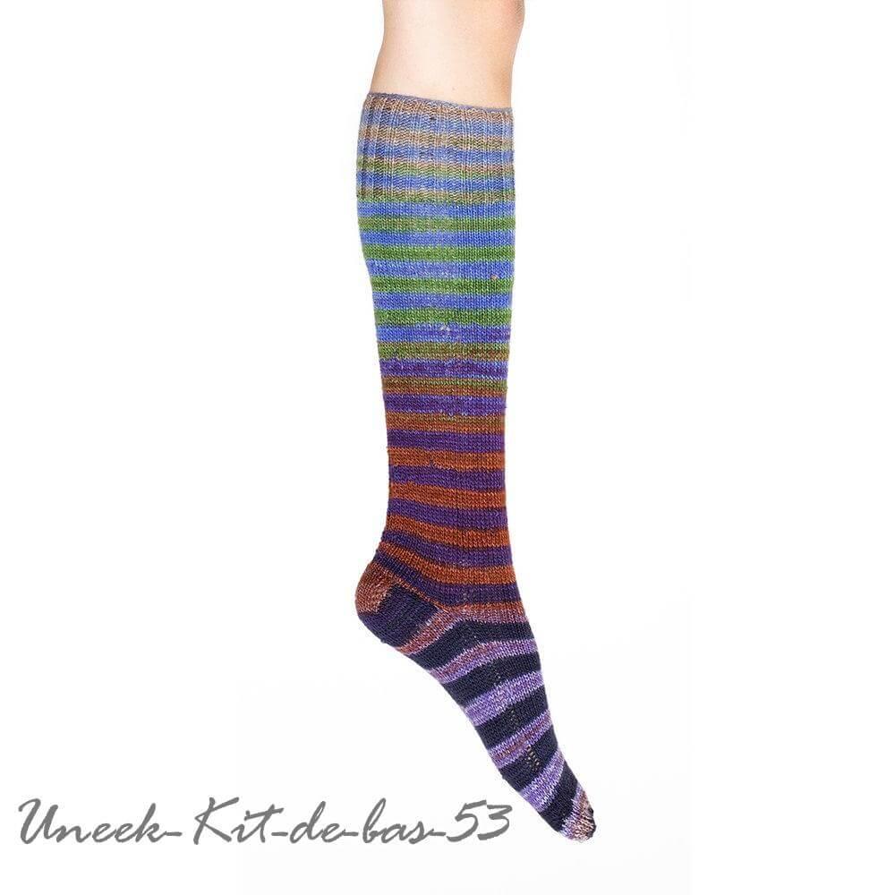 Urth Uneek - Self-Striping Matching Sock-Kit - Color: DUS53